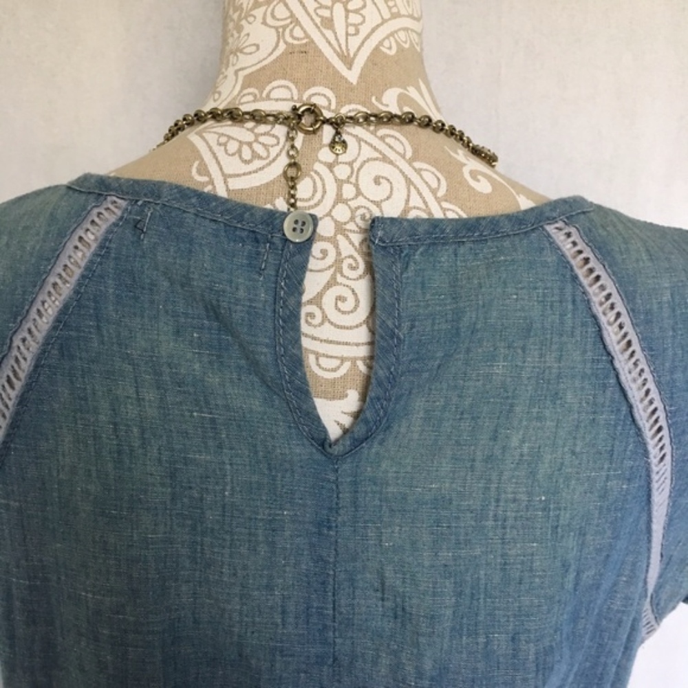 Kensie Jeans // White Cutout Denim Mini Dress dr1 - Picture 5 of 8